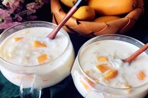 椰奶芒果银耳炖燕窝的做法